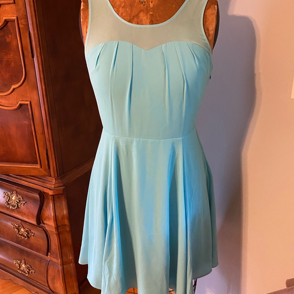 Express Sleeveless Light Turquoise dress